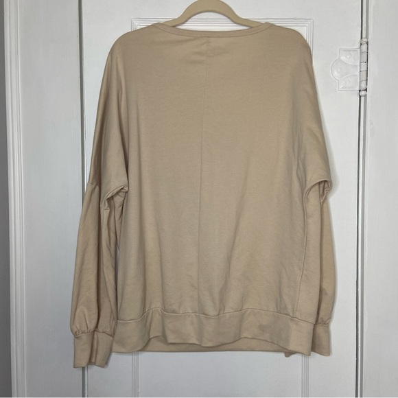 AndTheWhy boho fringe sweatshirt size L - Picture 6 of 9